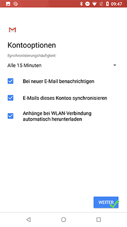 Android Einstellungen